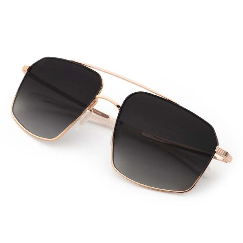 KREWE Aspen 18k Titanium Black and Gold Sunglasses—Polarized